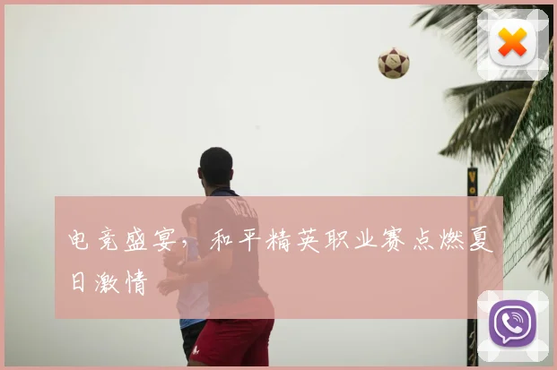 电竞盛宴，和平精英职业赛点燃夏日激情